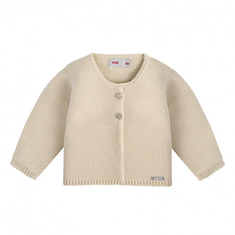 Garter stitch cardigan LINEN
