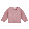 Garter stitch cardigan PALE PINK
