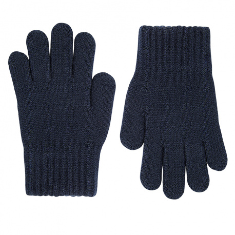 Gants tricot basiques BLEU MARINE