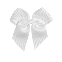 Hairclip with grossgrain bow WHITE