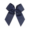 Hairclip with grossgrain bow NAVY BLUE