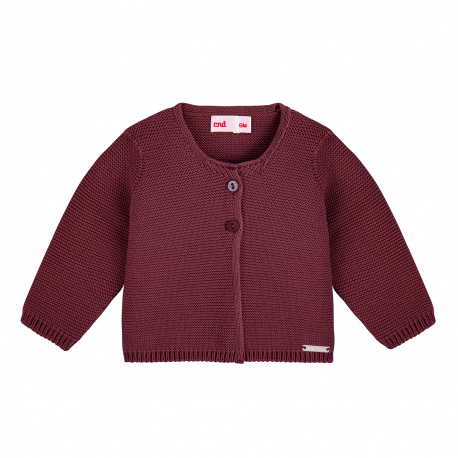 Garter stitch cardigan GARNET