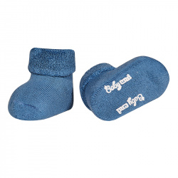Baby cnd terry boots with folded cuff FRENCH BLUE