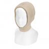 English rib stitch balaclava LINEN