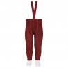 Merino wool-blend leggings w/elastic suspenders GRANET