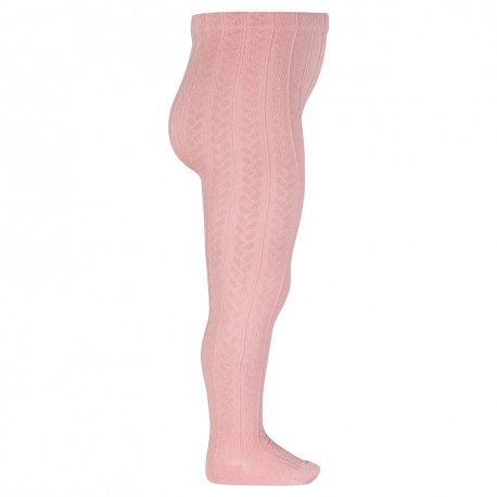 Collants tressés PALE ROSE