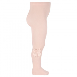 Tights with side grossgrain bow NUDE