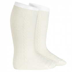 Calcetines altos con mini trenzas NATA