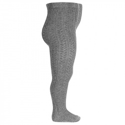 Braided tights LIGHT GREY