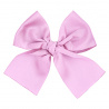 Hair clip with large grossgrain bow PINK