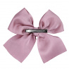 Hair clip with large grossgrain bow PALE PINK