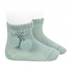 Chaussettes courtes coton avec pompoms BRUME