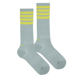 Sport socks with 4 horizontal stripeses SEA MIST