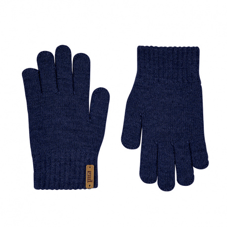 Guantes mezcla lana merino AZUL MARINO