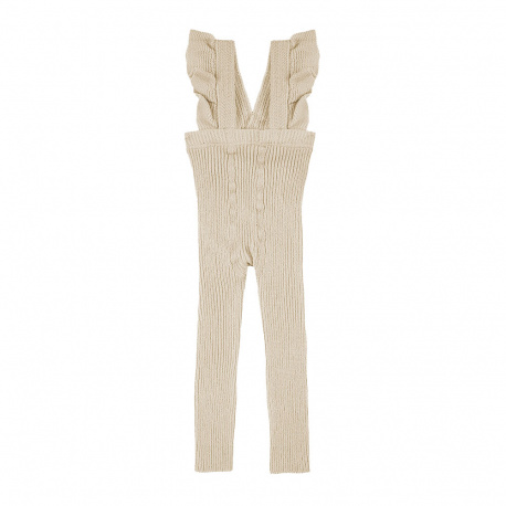 Leggings cotone con bretelles fronzoli LINO
