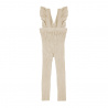 Leggings cotone con bretelles fronzoli LINO