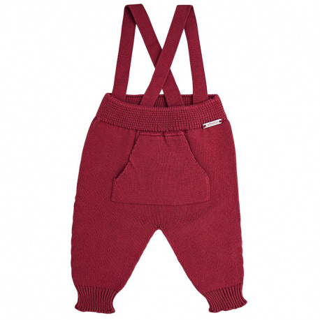 Trousers with suspenders GARNET