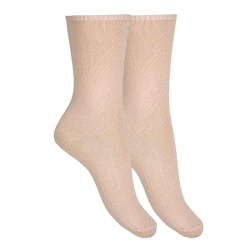 Merino wool-blend short socks NUDE