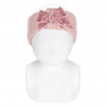 English stitch turban urban with velvetbow PALE PINK