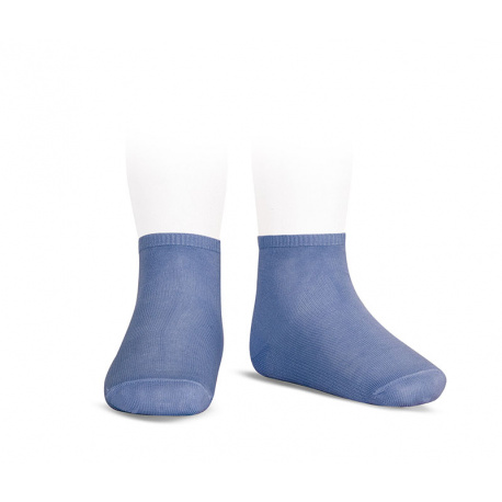 Elastic cotton ankle socks PORCELAIN