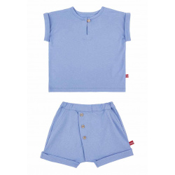 Set (short sleeve t-shirt + shorts) PORCELAIN