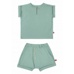 Set (short sleeve t-shirt + shorts) FRESH GREEN