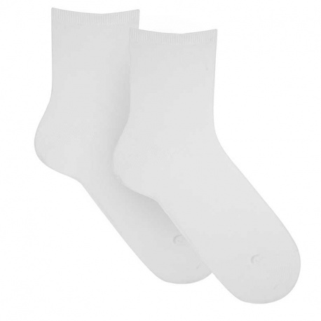 Modal loose fitting socks for women WHITE