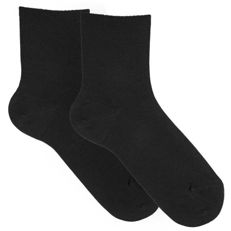 Modal loose fitting socks for women BLACK