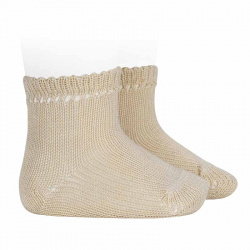 Perle cotton socks with...