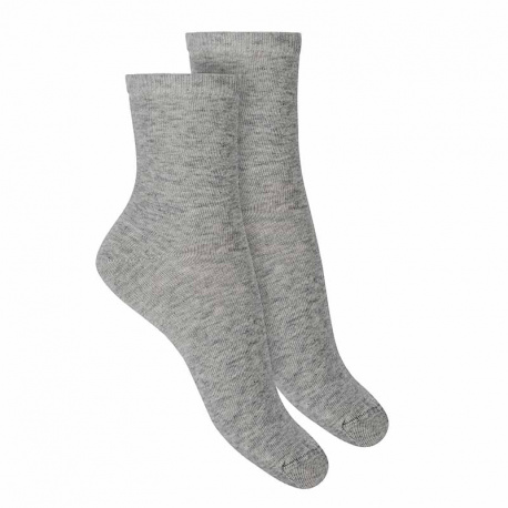 Chaussettes courtes coton pour femme ALUMINIUM