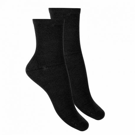 Cotton short socks for women BLACK