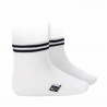 Calcetines tobilleros sport con listas BLANCO/MARINO