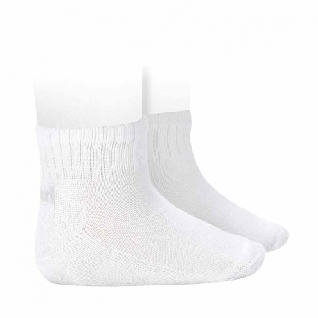 Ankle sport socks with terry sole WHITE