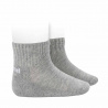 Calcetines tobilleros sport con rizo enla soleta ALUMINIO