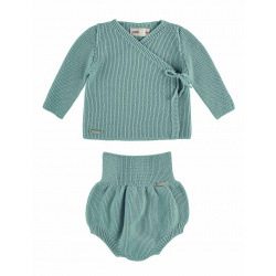 Sand stitch set (sweater + culotte) FRESH GREEN