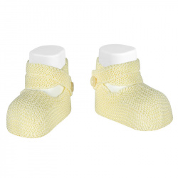 Garter stitch booties with...