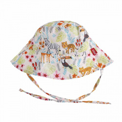Jungle baby sun hat, ecowave/upf50 PEACH