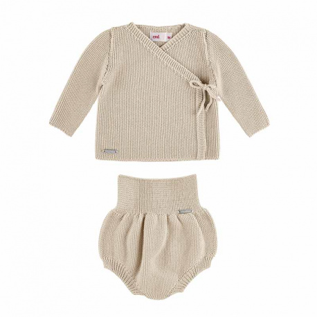 Sand stitch set (sweater + culotte) LINEN