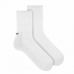 Men terry sole sport socks WHITE