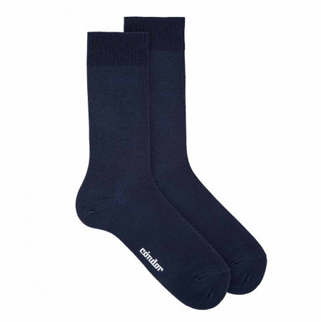 Modal spring loose fitting socks for men NAVY BLUE