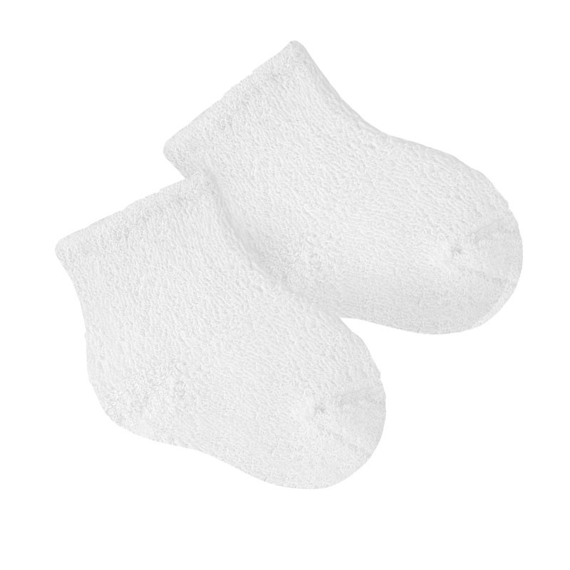 Terry socks for babies WHITE