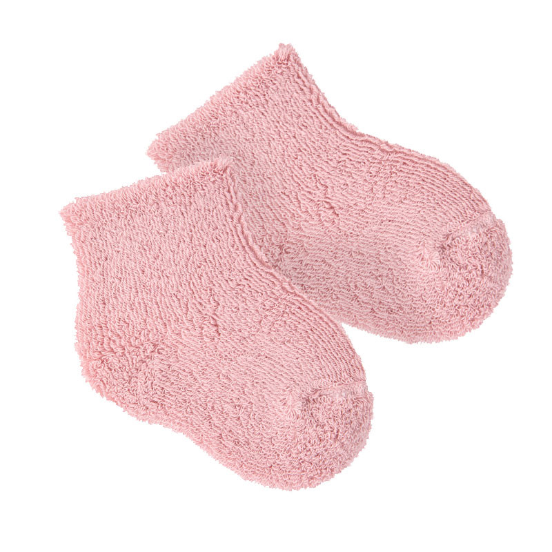 Chaussettes en tissu éponge pour bébé PALE ROSE