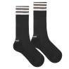 3-stripes sport knee socks, terry sole BLACK