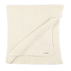 Rib cotton shawl CREAM