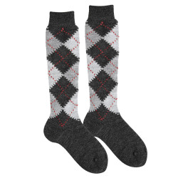 Classic argyle knee socks...