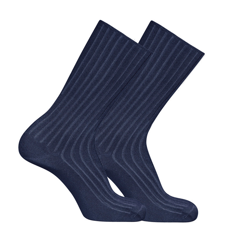 Men modal rib loose fitting socks NAVY BLUE