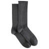 Men modal loose fitting socks with rolled cuff DARK GREY