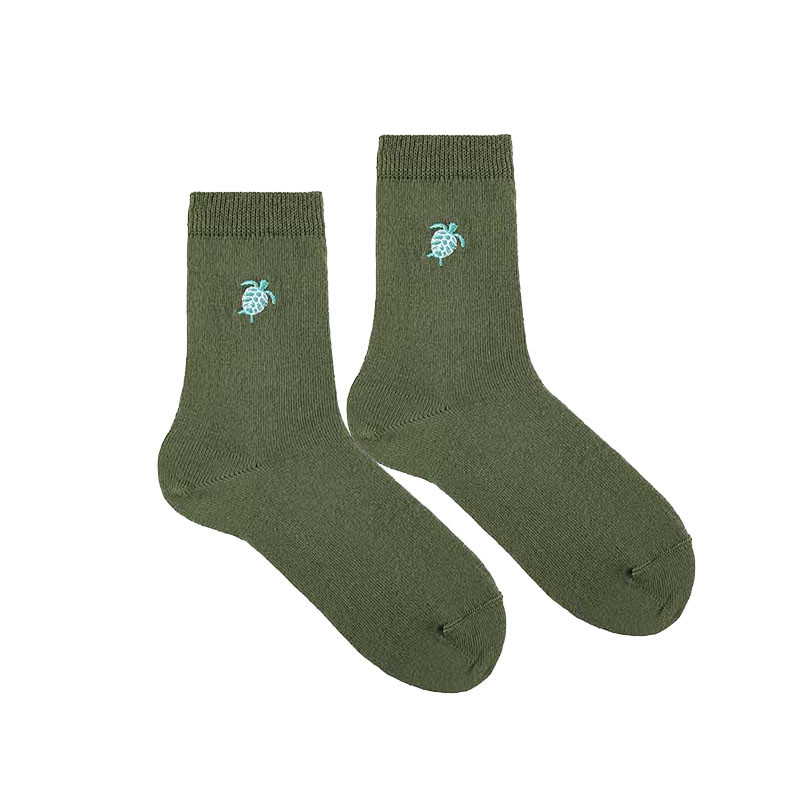 Chaussettes seaqual brodée tortue AMAZONIE