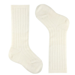 Merino wool-blend rib knee...