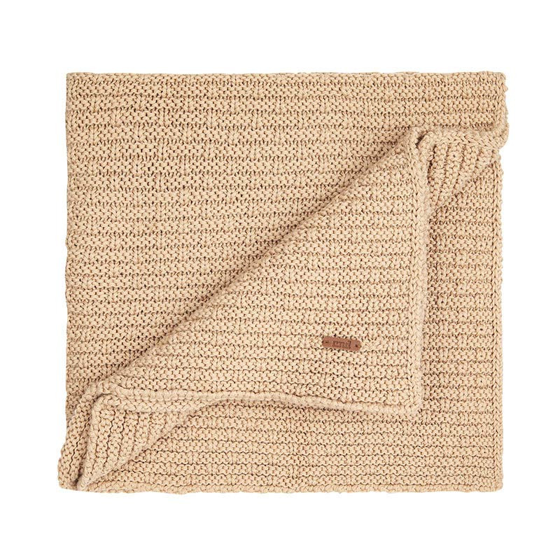 Toquilla mezcla lana merino textura punto grueso BEIGE